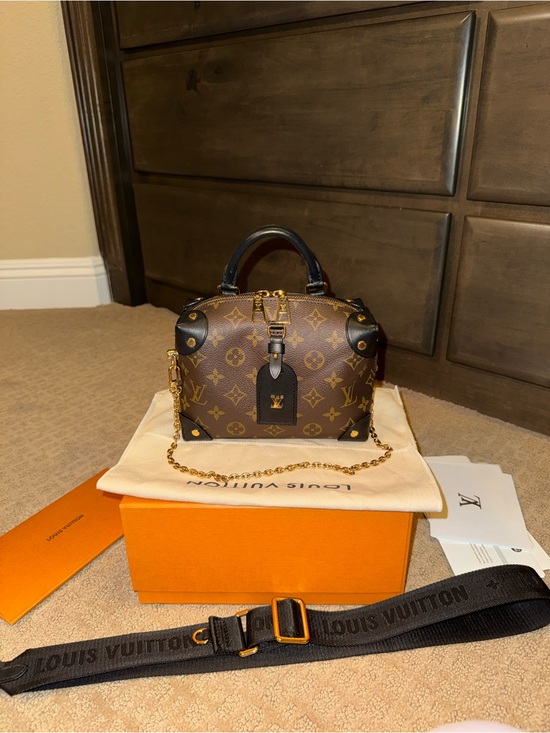 Louis Vuitton Handbags - Louis Vuitton Monogram Petite Malle Souple Brown & Black (Gold Hardware)